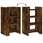 vidaXL Buffet chêne fumé 45x35x75 cm bois d'ingénierie