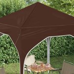 vidaXL Tente de fête pop-up 194 x 194 x 245 cm Marron