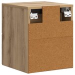 vidaXL Cabinet de chevet mural Chêne artisanal 34 5 x 33 x 40 cm