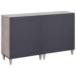 vidaXL Buffet 2 Pièces Gris 60 x 33 x 75 cm Bois de mangue massif