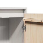 vidaXL Armoire murale Blanc 30x30x100 cm Bois de pin massif