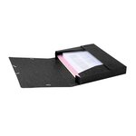 Boite De Classement Cartobox Dos 40mm Carte Lustrée - A4 - Noir - X 10 - Exacompta