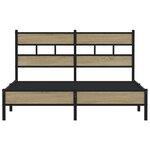 vidaXL Cadre de lit sans matelas chêne sonoma 140x190 cm