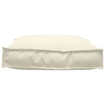 vidaXL Coussin pour assise de palette Crème 70 x 70 x 12 cm