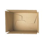 Caisse carton à hauteur variable et montage instantané simple cannelure raja 30 5x21 5x13/22 cm (lot de 25)