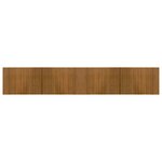vidaXL Tapis rectangulaire marron 70x400 cm bambou