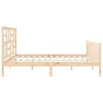 vidaXL Cadre de lit sans matelas 200x200 cm bois massif de pin