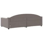 vidaXL Lit de repos taupe 100x200 cm tissu
