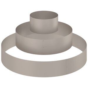 vidaXL Cache-pot de jardin Marron 120 x 120 x 20 cm Acier patiné