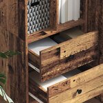 vidaXL Haut Armoire avec tiroir Bois ancien 45 5 x 34 x 127 cm