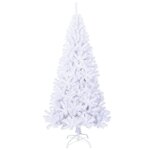 vidaXL Arbre de Noël artificiel avec branches épaisses blanc 180cm PVC