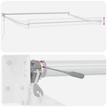 vidaXL Auvent rétractable automatique marron 300x250 cm