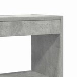 vidaXL Bibliothèque Gris Bois d'ingénierie