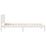 vidaXL Cadre de lit Blanc 100 x 220 cm Bois massif en pin