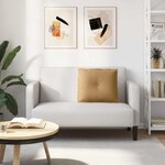 vidaXL Coussin de Dos Marron 60 x 50 cm Tissu en velours côtelé