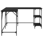 vidaXL Bureau Chêne noir 139 x 139 x 75 cm Bois d'ingénierie