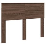 vidaXL Tête de lit Chêne brun 135 cm Bois d'ingénierie