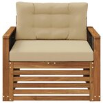 vidaXL Sofa de milieu extérieur Naturel
