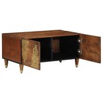 vidaXL Table basse 80x50x40 cm en bois massif de mangue