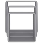 vidaXL Étagères murales sous forme de cube 3 Pièces Gris MDF