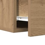 vidaXL Cabinet de chevet 2 Pièces chêne artisanal 35 x 35 x 20 cm