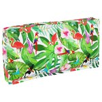 vidaXL Coussin pour assise / dossier de palette Floral Multicolore