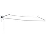 vidaXL Cadre de store rétractable électrique Blanc 5 x 3 m Aluminium
