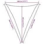 vidaXL Voile d'ombrage 160 g/m² Marron 4x5x5 m PEHD
