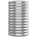 vidaXL Lit surélevé de jardin Acier galvanisé Argenté