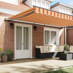 vidaXL Auvent Rétractable Jaune et Orange 500 × 300 cm