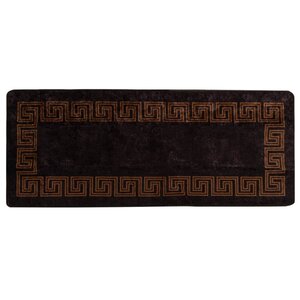 vidaXL Coureur de Tapis MARSA Noir 80 x 200 cm Polyester et PVC