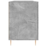 vidaXL Bureau gris béton 140x50x75 cm bois d'ingénierie