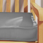 vidaXL Set de coussins de palette 2 Pièces Gris 200 x 40 x 8 cm