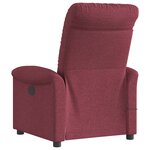 vidaXL Fauteuil de massage inclinable Rouge bordeaux Tissu