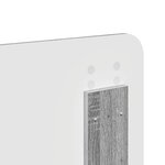 vidaXL Tête de lit Gris Sonoma 200 cm Bois d'ingénierie