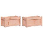 vidaXL Jardinières 2 Pièces bois massif douglas