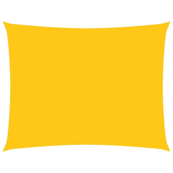vidaXL Voile de parasol tissu oxford rectangulaire 3 5x4 5 m jaune