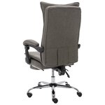 Chaise fauteuil siège de bureau informatique étude tissu gris 02_0024028