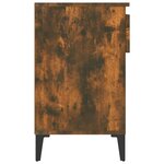 vidaXL Armoire à chaussures Chêne fumé 102x36x60 cm Bois d'ingénierie