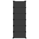 vidaXL Étagère à chaussures Noir 94 5x36 5x106 cm PP