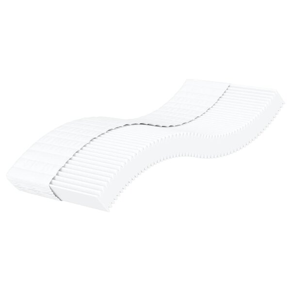 vidaXL Matelas en mousse blanc 90x220 cm dureté H2 H3