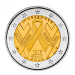 2 euros commémorative France 2014 - SIDACTION  Ruban rouge.