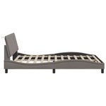 vidaXL Cadre de lit sans matelas taupe 140x190 cm tissu