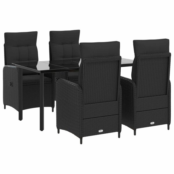 vidaXL Ensemble de Tables Basses avec coussin avec oreiller 5 Pièces