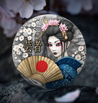 GEISHA Whispers of Grace Pièce de monnaie en argent de 2 oz 5 Dollars Niue 2025