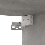 vidaXL Meuble TV Gris béton 80x30x30 cm Bois d’ingénierie