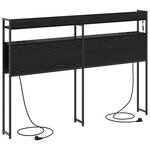 vidaXL Tête de lit de rangement Chêne noir 160 cm Bois d'ingénierie