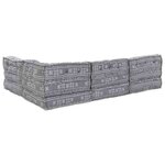 vidaXL Coussin 4 Pièces Gris clair 70 x 70 x 54 cm Polyester