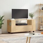 vidaXL Meubles TV chêne sonoma 102x34 5x43 cm bois d'ingénierie