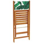 vidaXL Chaises de jardin pliantes lot de 8 vert tissu et bois massif